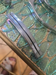 Rare Vintage Chrome Cabinet Pulls Handles Set of 7 Hardware Art Deco 1930s - 40s