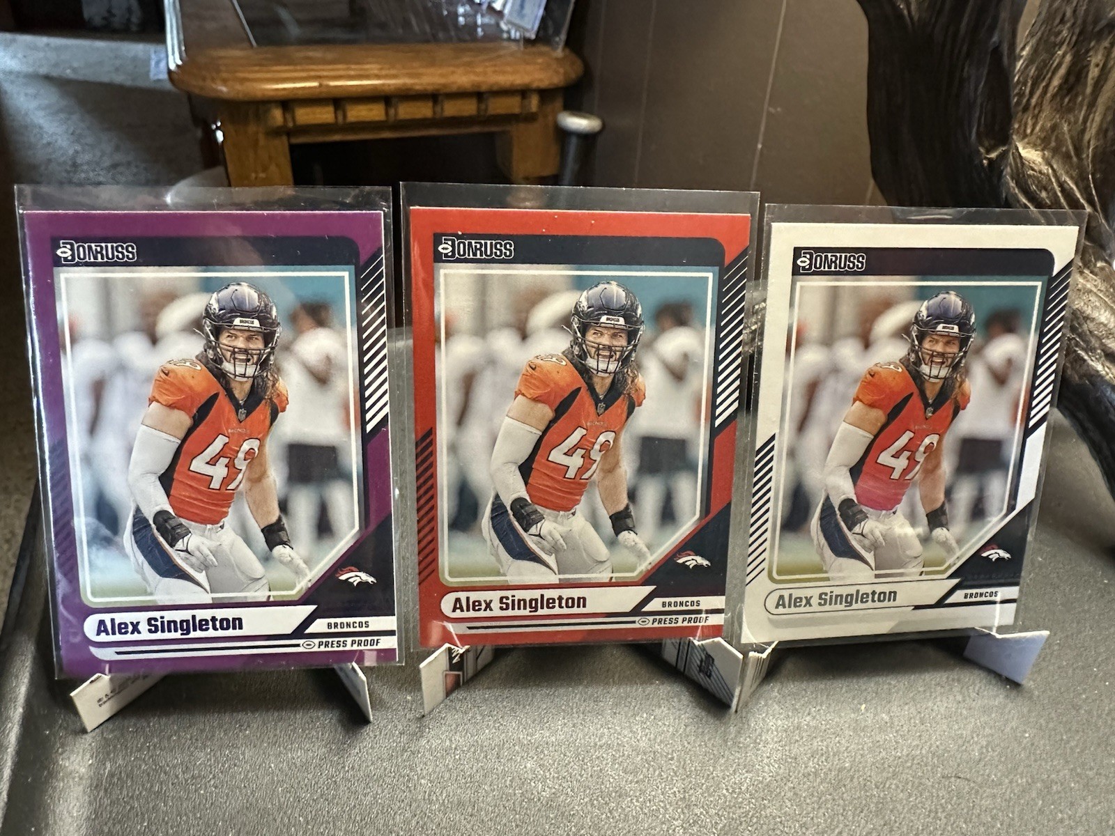 2024 Panini Donruss Red, Purple And Base Press Proof- Alex Singleton #231