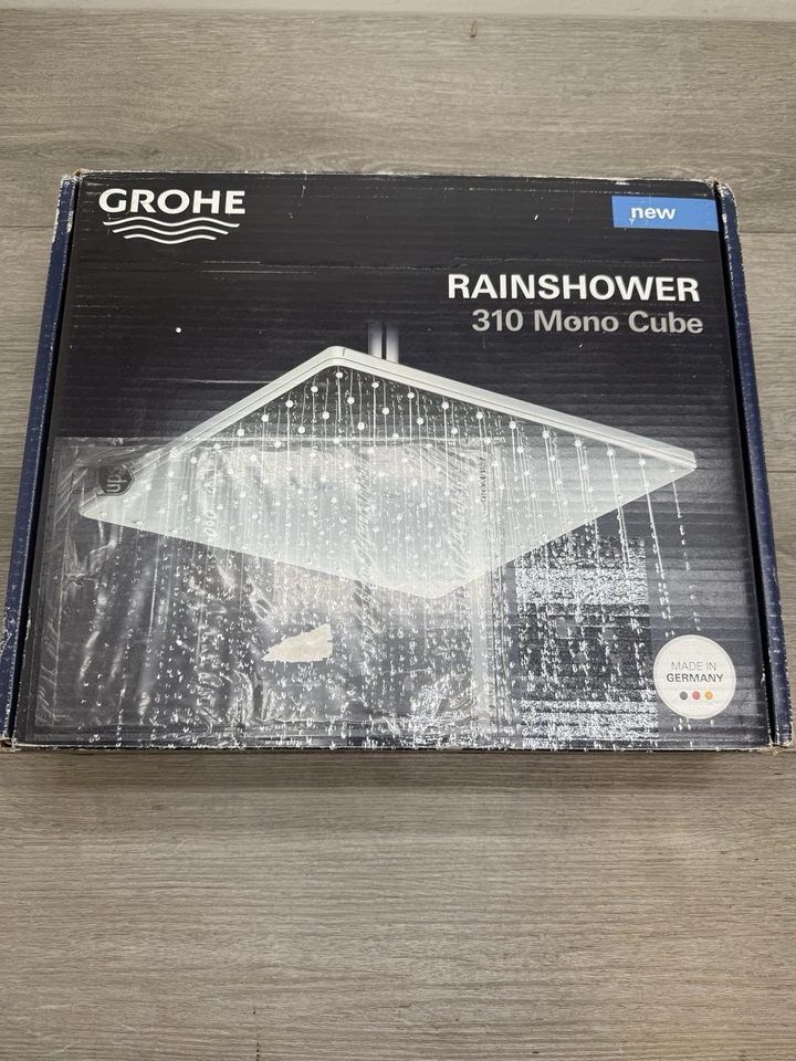Cabezal de ducha de lluvia Grohe 265702430 1,75 GPM función única negro *LEER Foto 2 de 4