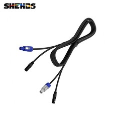 SHEHDS DMX Cable Signal Line and PowerCon Plug Combination Stage Multi-Length