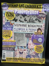 Papercrafter Magazine Issue 160 - 75 Stamp Emboss Kit 200 Ideas UK Edition