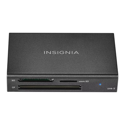 Insignia- USB-C to SD, microSD and CompactFlash Memory Card Reader - Black