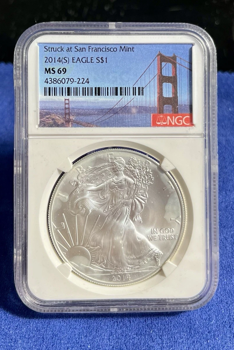American Eagle MS 69 Graded 2014 Silver Bullion Coins for sale | eBay