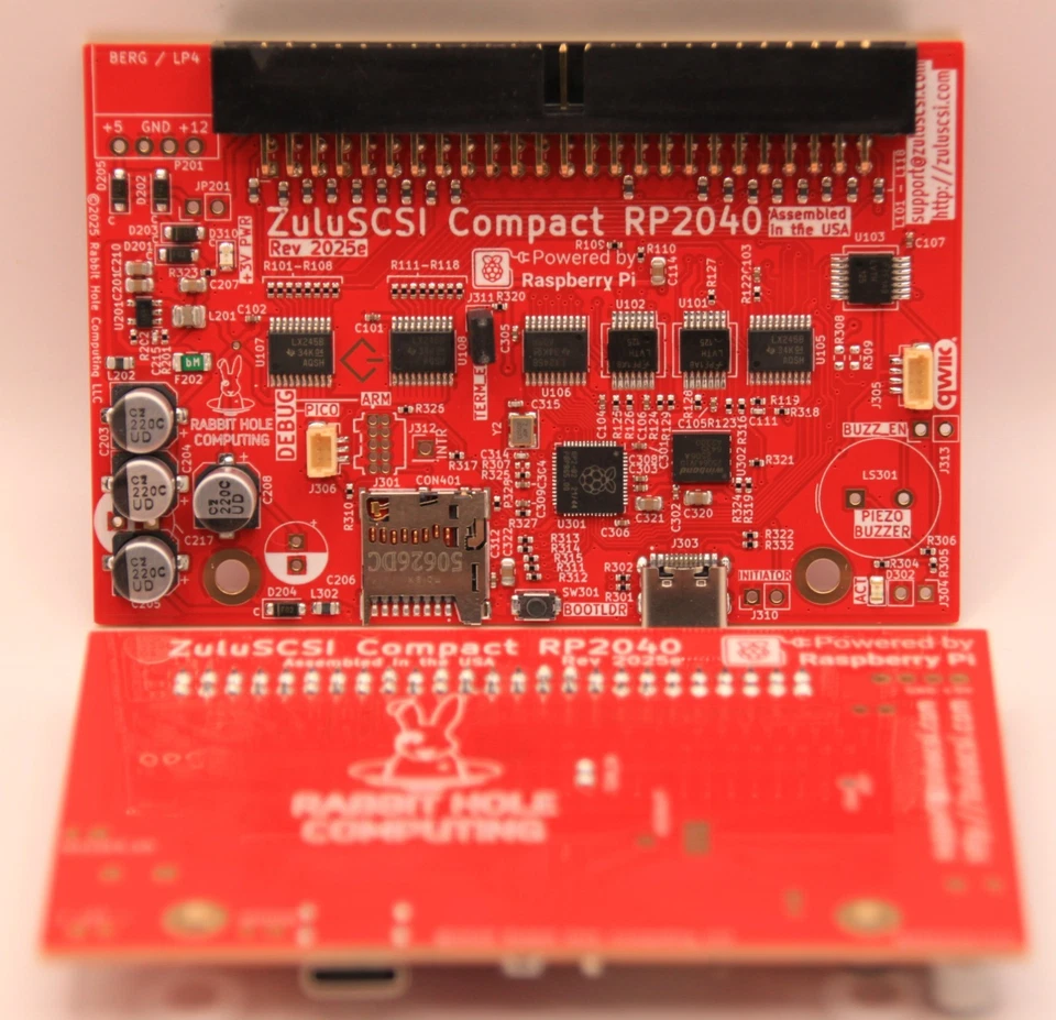 ZuluSCSI Compact RP2040 - un emulador SCSI-2 (y 1) con USB-C - Montado en EE. UU. - Imagen 3 de 4