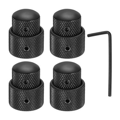 4Pcs Dual Concentric Stacked Control Knobs with Wrench Black