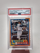2017 Topps Transcendent History Aaron Judge 91RB 7/87 PSA 10 Gem Mint