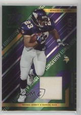 2004 Leaf Rookies & Stars Longevity Materials Emerald 21/35 Michael Bennett 0v1