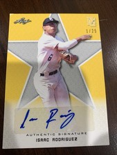 Isaac Rodriguez 2020 Leaf Perfect Game National Showcase #BA-IR1 Yellow  # 1/25