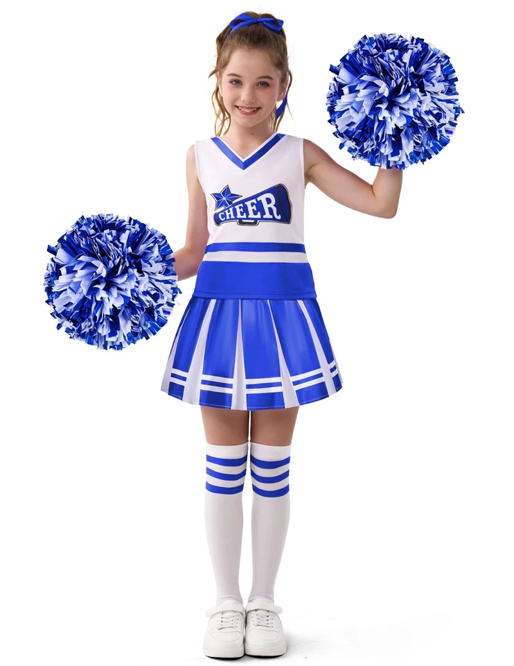 Disfraz de animadora para niña, traje de animadora de Halloween para niños, animación infantil... Foto 4 de 4