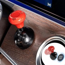 Metal Joystick Car Push to Start Button Cover with Aromatherapy, Engine Red