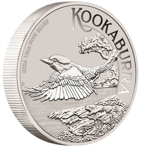 2026 P Australia Silver Kookaburra 10 oz $10 - BU