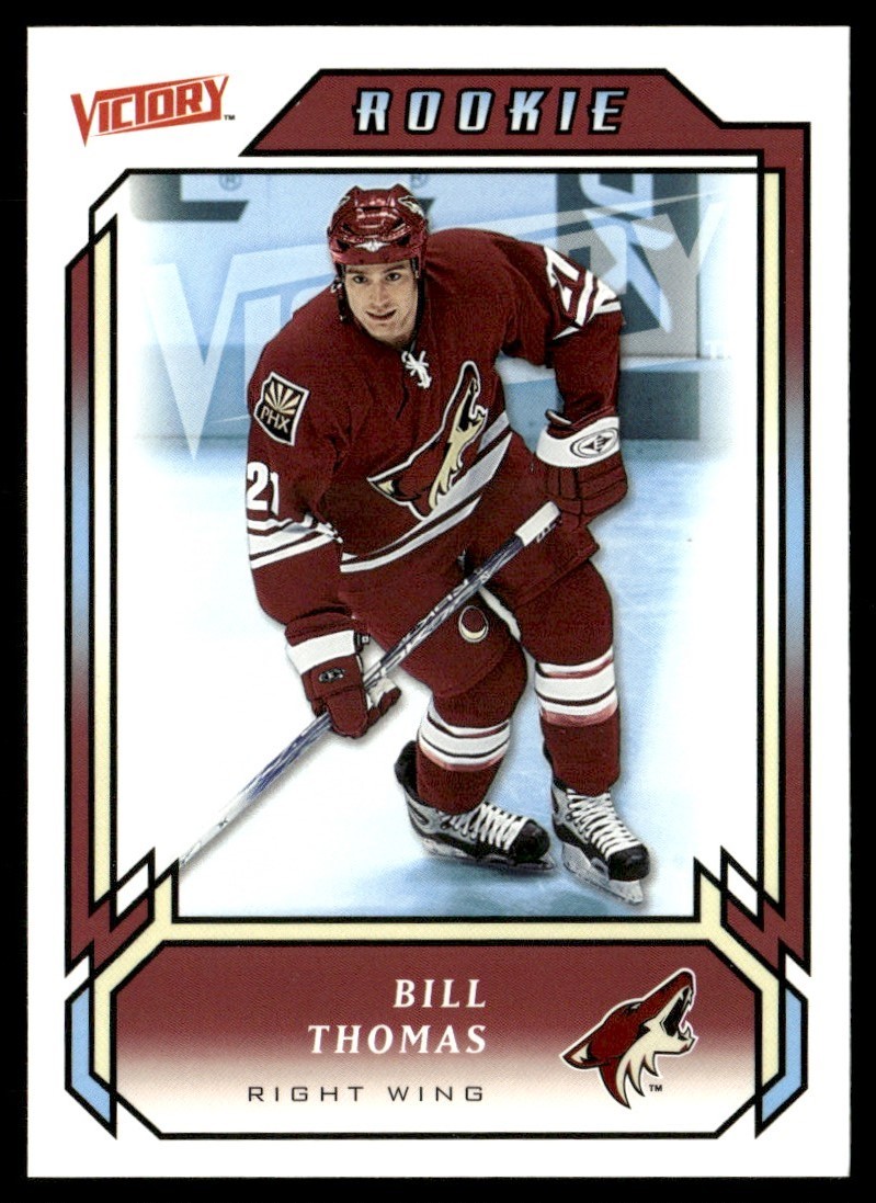 2006-07 Upper Deck Victory Bill Thomas Rookie Phoenix Coyotes #222