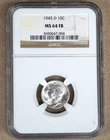 1945-D MERCURY DIME NGC MS64FB FULL BANDS 647004
