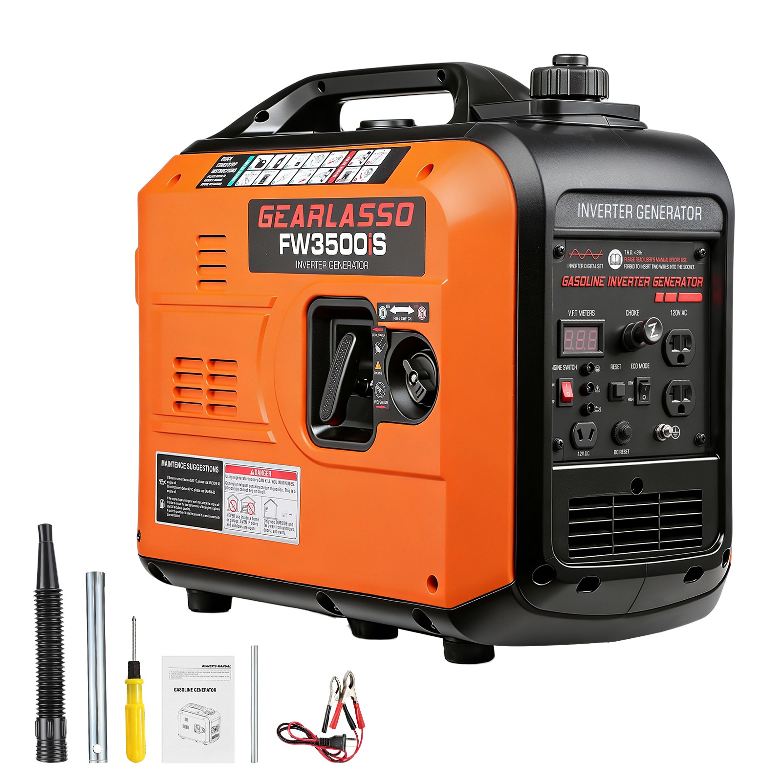 Gas Powered Eco Quiet For Camping Rv Trailer