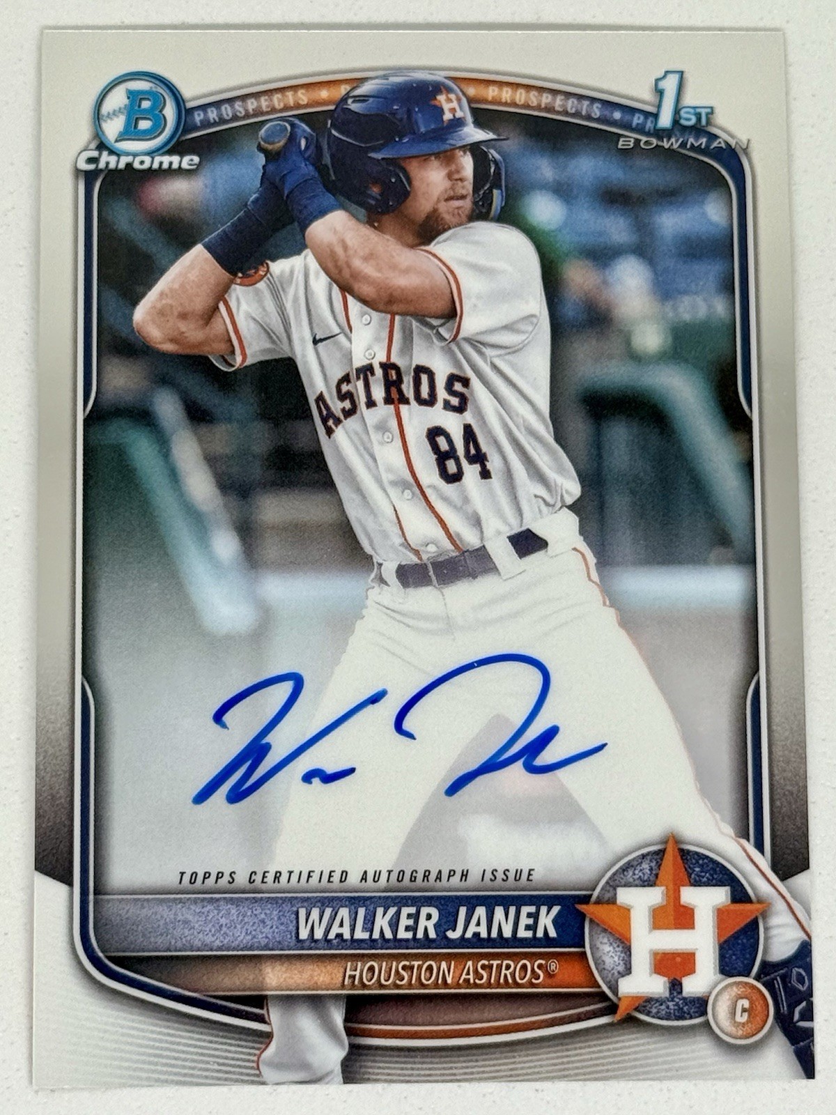 2025 Bowman - Chrome Prospect Autographs Walker Janek #CPA-WJA (AU, RC)