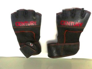 OLD STOCK NO BOX Century Brave MMA Gel Bag Gloves, Black/Red. Size S/M