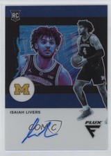 2021 Panini Chronicles Draft Picks Flux Rookie Blue 6/49 Isaiah Livers Auto 0gx4