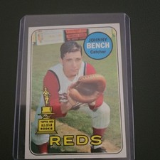 Topps 1969 Johnny Bench #95 Rookie All-Star Cincinnati Reds Baseball Card. rookie card picture