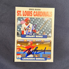 Leonardo Bernal Cardinals Hot IP signed custom card auto Leo Bernal autograph
