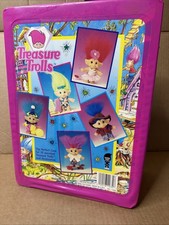 VINTAGE TREASURE TROLLS PINK CARRYING/STORAGE CASE WITH TRAYS 1992