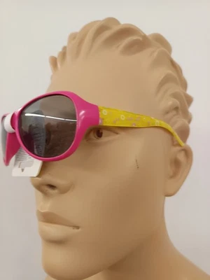 Soleil Ozon Cool Lunettes De Soleil 100% Protection UV Rose-Jaune Fleurs NEUVES - Photo 1/4