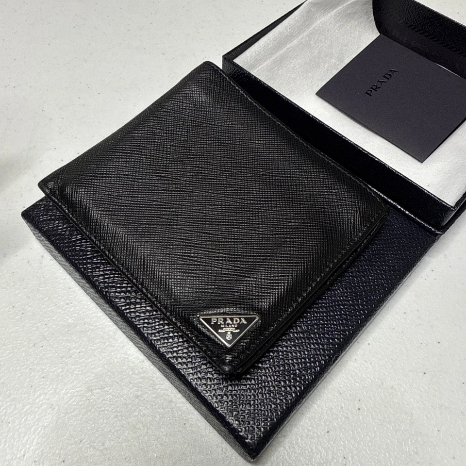 Prada Saffiano Men's Wallet Black 12345 138414171 - Image 3 of 4