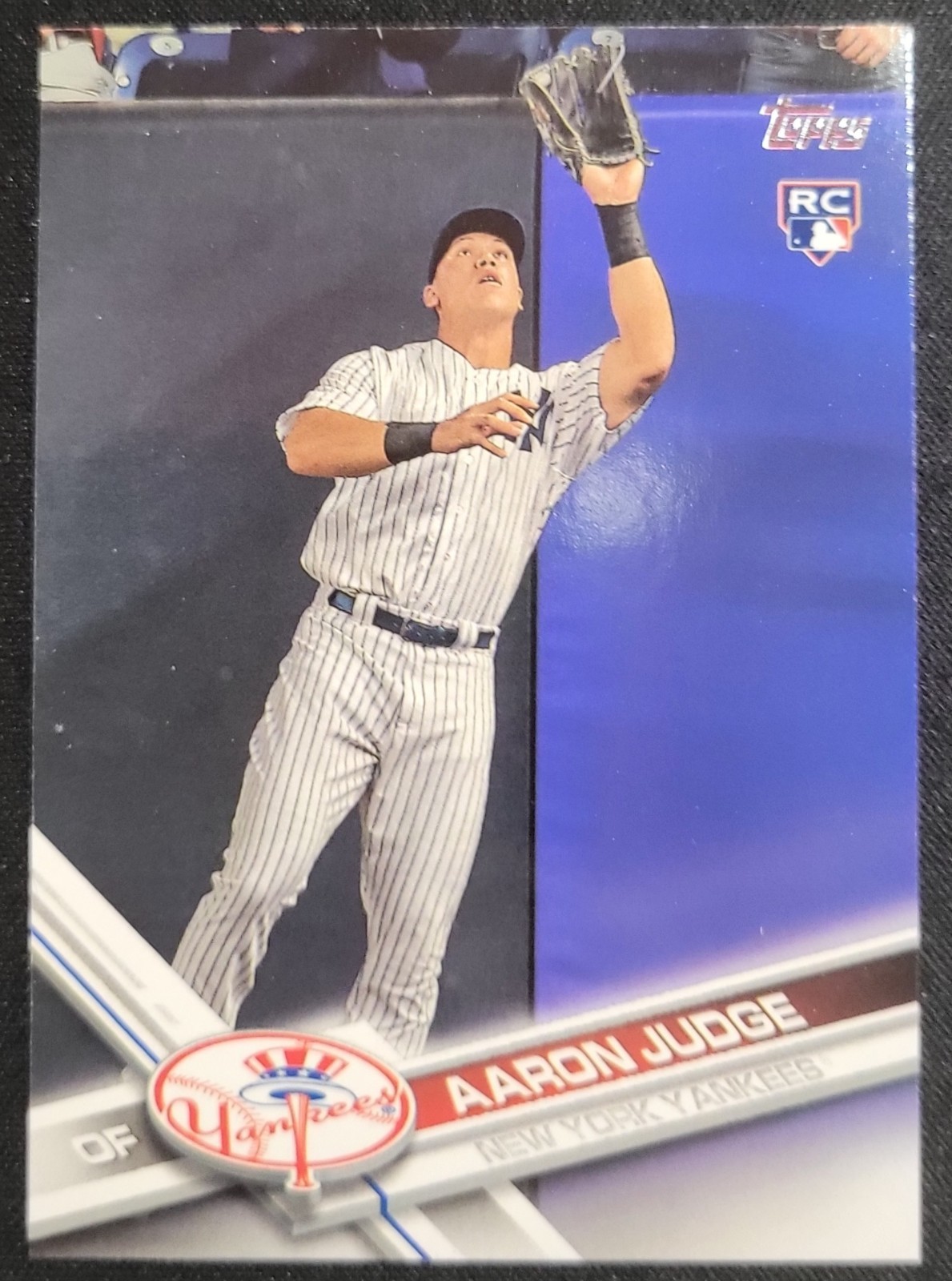 AARON JUDGE 2017 TOPPS PAPER RC #287 Fielding (RC) NEW YORK YANKEES