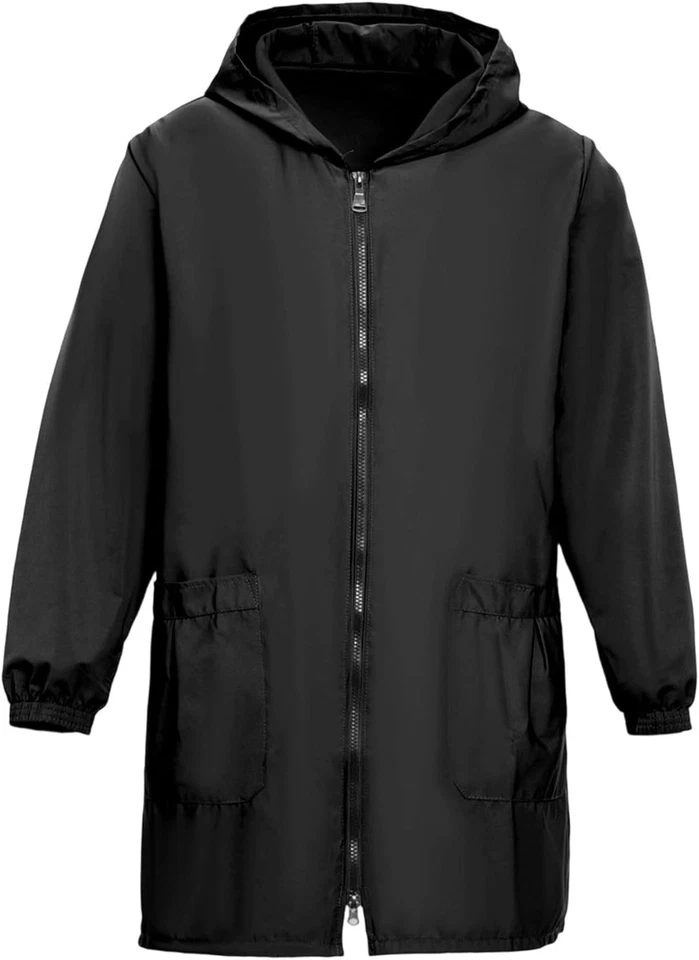 Giacca a Vento Donna Leggera Con Cappuccio Impermeabile E Traspirante Giacca Da  - Immagine 2 di 4