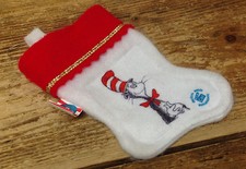 Dr Seuss Cat in the Hat Christmas Ornament Stocking Official Movie Merchandise