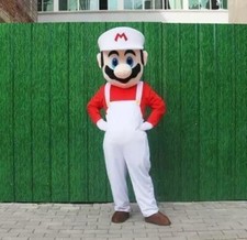 Super Mario Mascot Costume Cosplay Party Fancy Dress Brothers Suits Adult