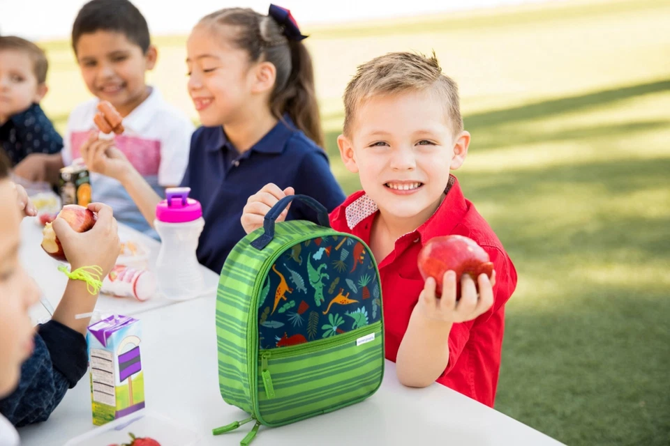 Fiambrera de dinosaurio Stephen Joseph para niños - Bolsas de viaje para útiles escolares Foto 2 de 4