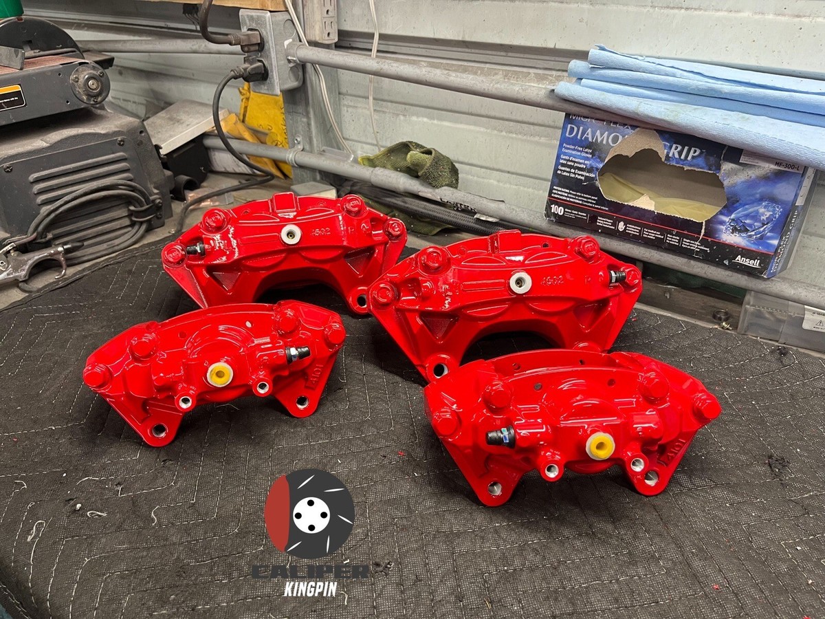 Akebono Big Brake Calipers Powder Coated Gloss Red OEM