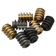 2pcs motor output shaft worm wheel gear gearbox worm 0.5 modulus 2mm/2.3mm hole 