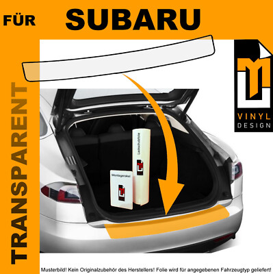 FOLIE LADEKANTENSCHUTZ FÜR Subaru Forester 4 SJ 2012-2019 Transparent