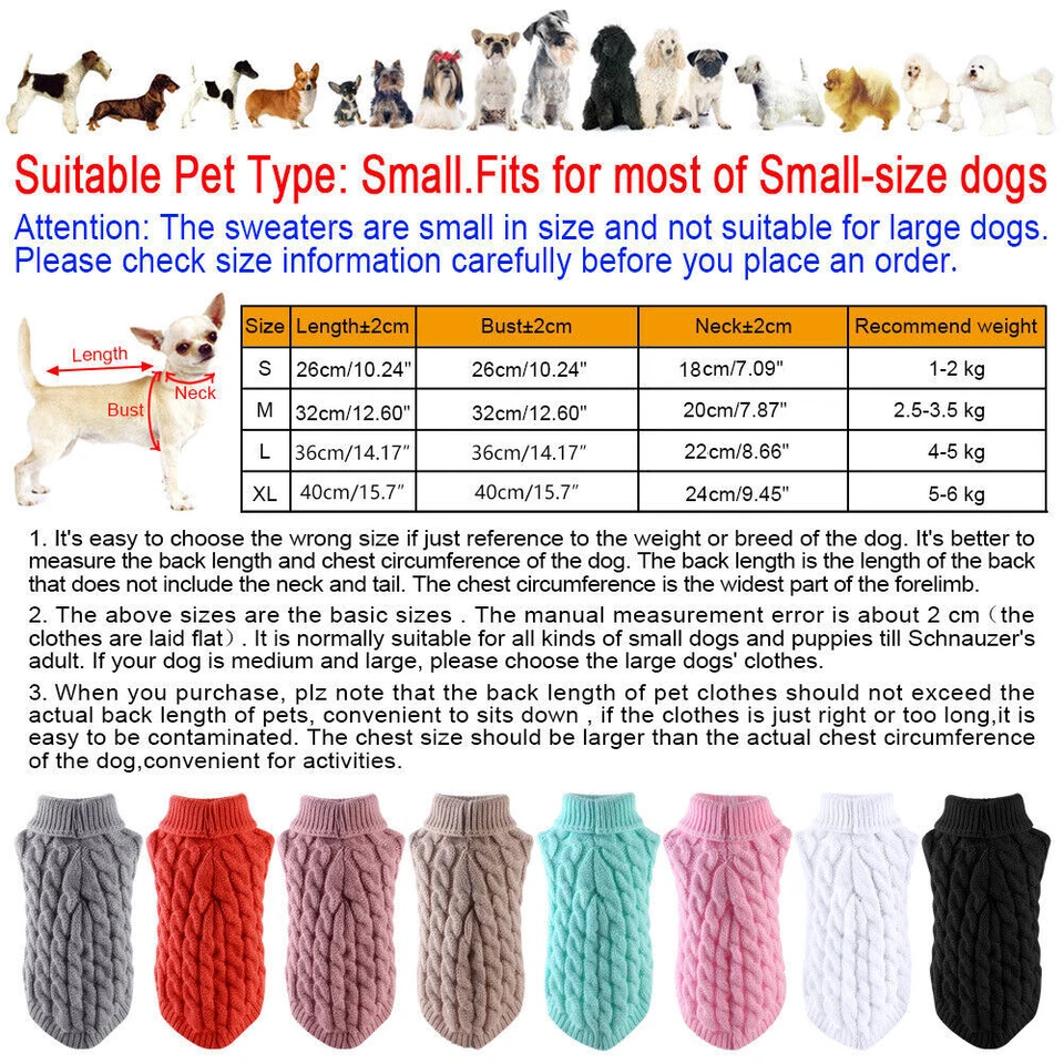 Домашних животных собак теплый джемпер вязаный свитер одежды щенок Cat Knitwear костюм пальто одежда - Изображение 3 из 4