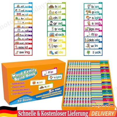 CVC Word Flip Chart Word Builder Game Interactive Sight Words Games for Kids