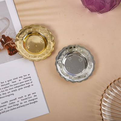 10pcs Round Mousse Cake Boards Gold Paper Cupcake Dessert Displays Tablett  _cn