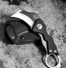 D2 Steel Claw knife Karambit Outdoor Fixed Blade knife Sharp G10 Handle + Sheath