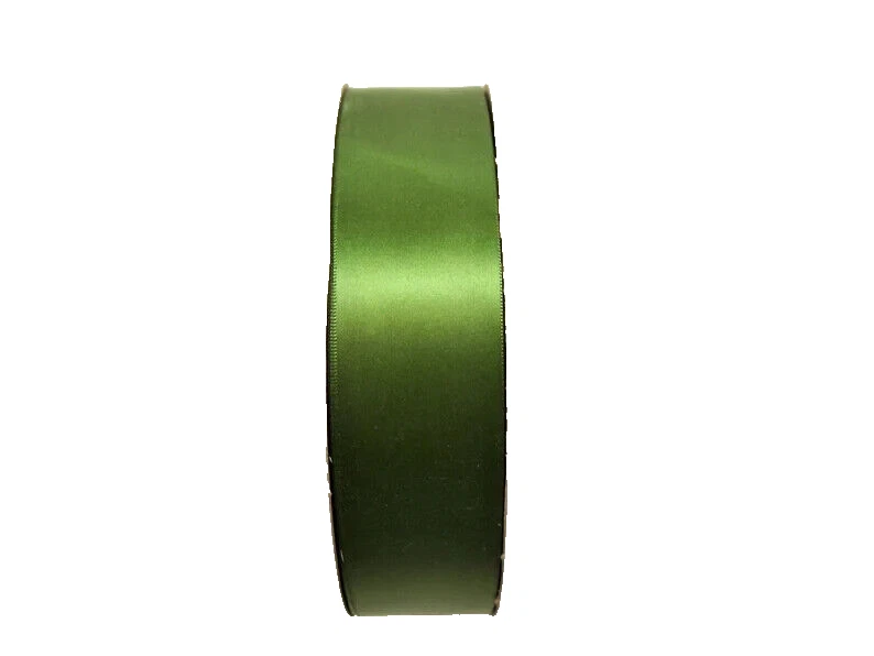 Moss Green Single-Face Satin Ribbon 1 1/2" wide x 8 yards Schiff Polyester B64 - Image 3 of 4