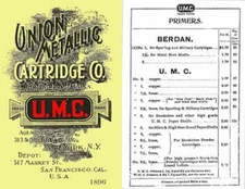 Union Metallic Cartridge Company (UMC) 1896 Ammunition Catalog