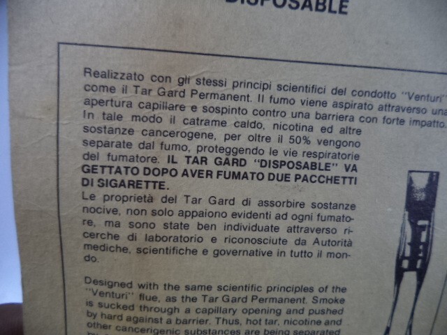 TAR GARD P TYPE CIGARETTE MOUTHPIECE New 5 Piece Pack