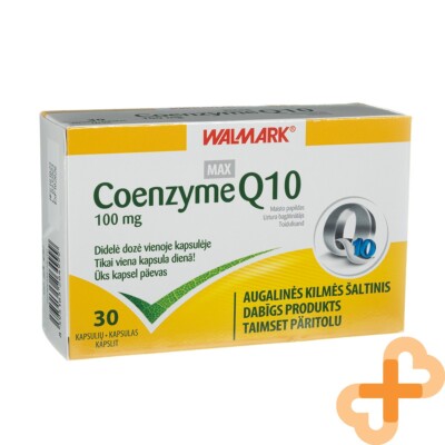 WALMARK COENZYME Q10 100 mg 30 Capsules Food Supplement Organic CoQ10 Strong