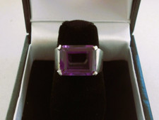 OOAK Handmade Sterling Silver Amethyst Ring Size 6