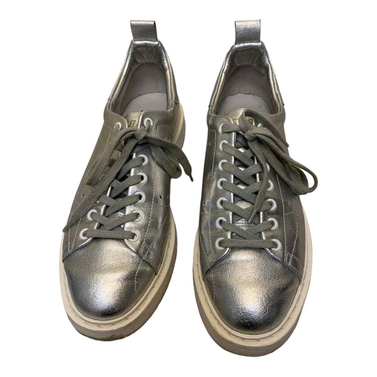 Golden Goose Starter Silver Metallic Sneakers View 4