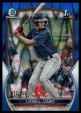 2023 Bowman Chrome Prospects Blue RayWave Refractor 76/150 Lyonell James GS1