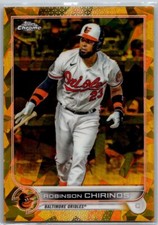 2022 Topps Chrome Update Sapphire Gold Refractor /50 Robinson Chirinos #US215