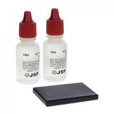ToolTreaux 3pc Fine Jewelry 18k Gold Testing Kit with Gold Testing Stone