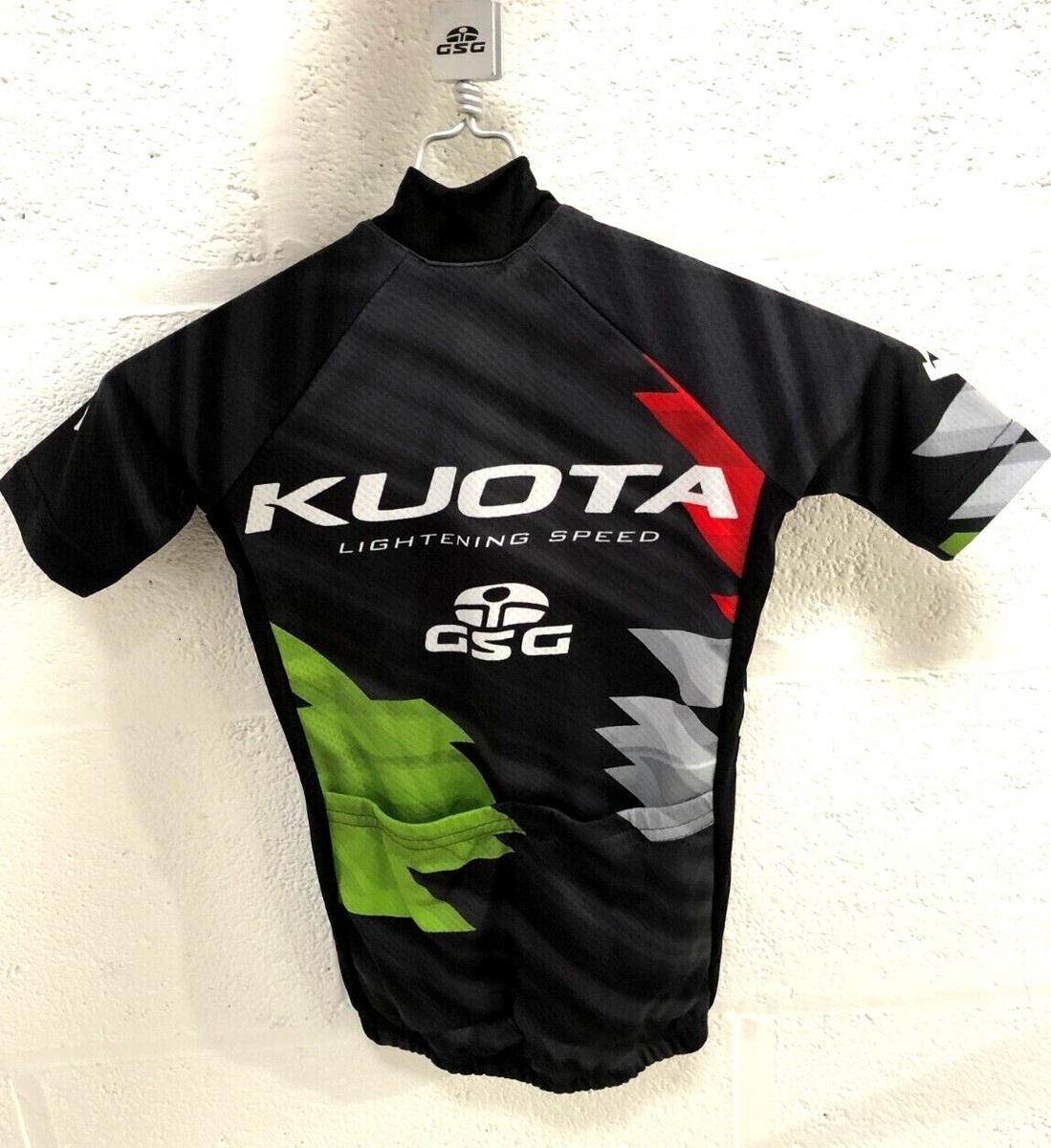 KIDS Cycle Jersey Kuota Black Red Road Bike Clothing GSG UK