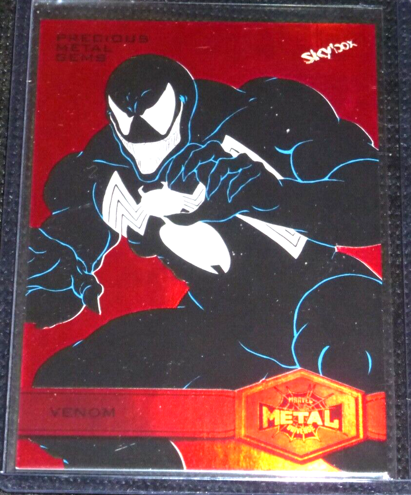 2021 UD Upper Deck Marvel Metal Universe Spider-Man Venom 193 Red