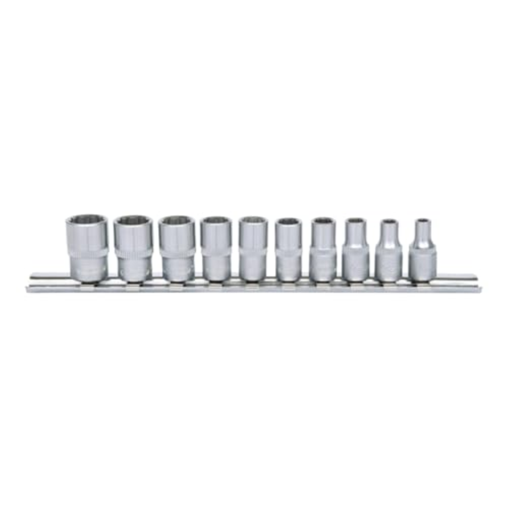 KS Tools 917.0625 Serie bussole poligonali 1/4", 10 pz